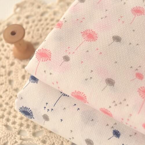 High quality polyester cotton tissu Dandelion printing fabric Robes, garments, garments, long skirts and curtains sewing