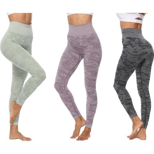 New Women Yoga Pants High Waist Fitness Ladies Gym Workout Push Up Trouser Yoga Long Pants Skinny Print Exercise Sports 2020