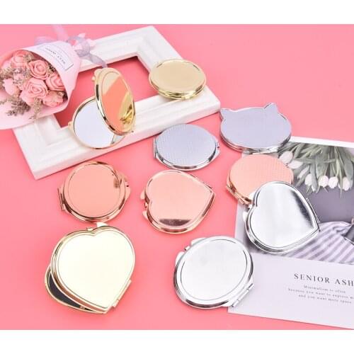 1 Piece Cute Makeup Mirror Cosmetic Magnifying Pocket MakeUp Mirror For Travel Mirror