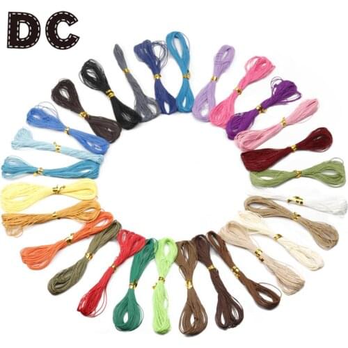 1M x 1mm Wax Cotton Thread Rope String Jewelry Cords For Women Necklaces Bracelets Jewelry Making 27 Colors