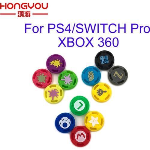100sets Silicone Analog Thumb Stick Grips Cover for Playstation 4 PS4 For Switch pro Controller Thumbstick Caps for Xbox 360