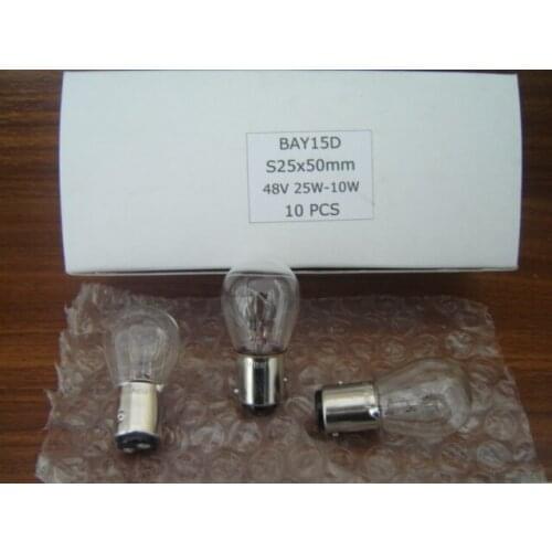 100Pcs/Lot Electric Forklift Brake Bulb Tail Lamp 1156 BAY15D 48V 56V 60V 25/10W 25W 10W