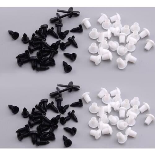 104Pcs/Set Nylon Car Door Card Trim Clips Fit for Land Rover Defender