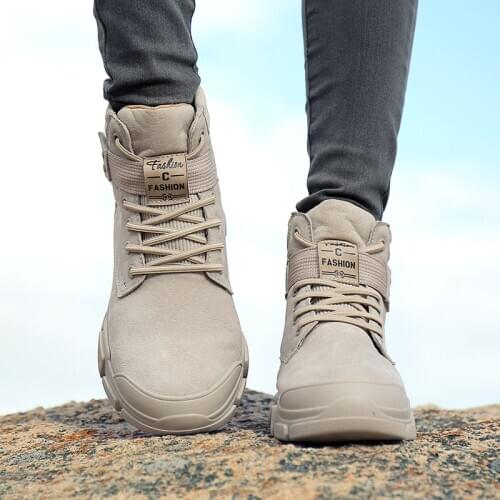 2020 super warm mens winter leather ankle boots mens autumn waterproof snow boots casual Martin autumn boots shoes