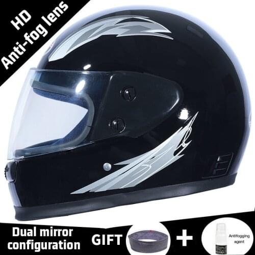 2021 Double Lens Helmet Moto Casque for Women/Men Casco Moto # Motorcycle Helmet Half Face ABS Motorbike/ Electric bike Helmet