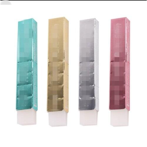 4 Colors Segmented Shell Eraser Long Strip Erasers Art Sketch Writing Stationery Pencil Eraser Drawing Writing School Supplies