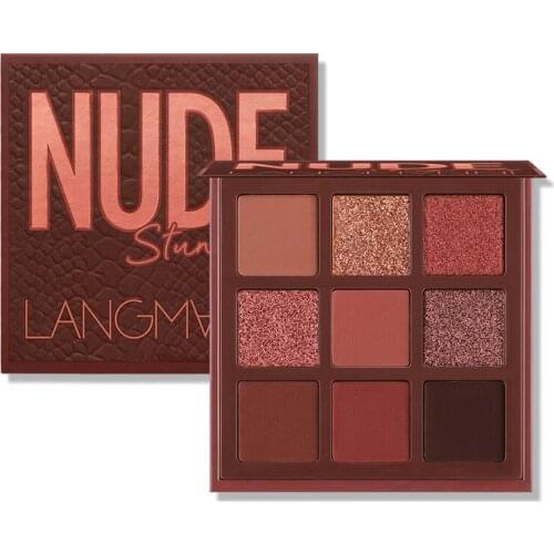 9 Grids Nude Eyeshadow Shimmer Matte Palette Eye Makeup Cosmetics