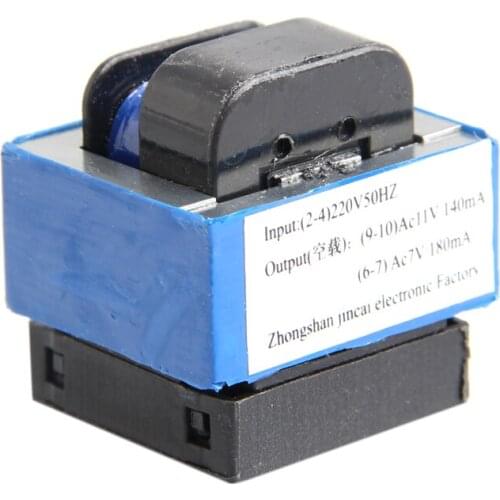 AC 220V to 11V/7V 140mA/180mA 7-pin Microwave Oven Power Transformer P9YD
