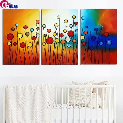 Diy Diamond Painting Flower Triptych Cross Stitch Craft Kits Full Mosaic embroidery kitchen decor Handwork Colored Dandelion