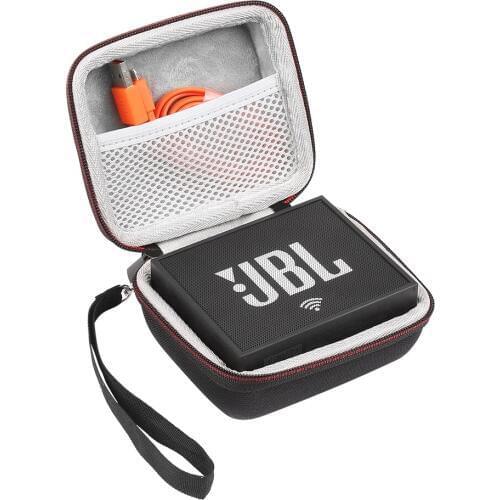 Wireless Bluetooth Hard EVA Speakers Case With Mesh Pocket for JBL Go Smart For Charger Cables Band Zipper Holding Hands Bag