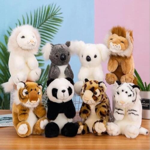 Lion Panda Monkey Tiger Koala Animal Children Plush Kid Stuffed Toy Birthday Gift Pendant