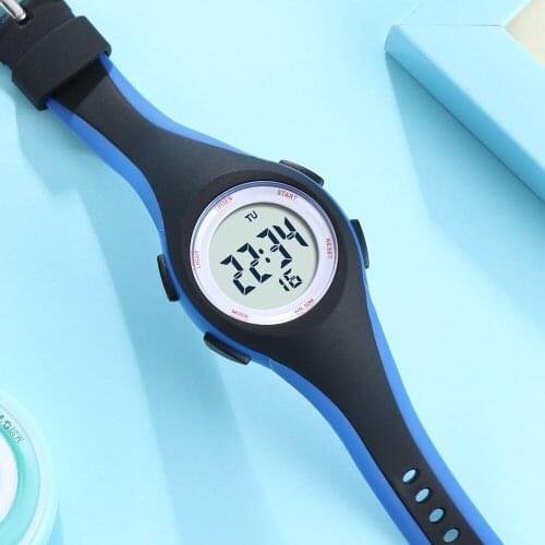 OHSEN Kids Sport Watches White silicone strap fashion 7 colors digital children Watch Waterproof electronic led Clock girl boys