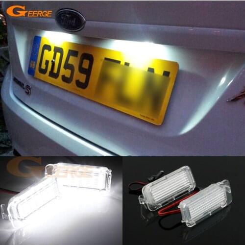 For Ford Focus DA3 5-Door facelift 2008-2011 Ultra bright Smd Led License plate lamp light No OBC error car Accessories