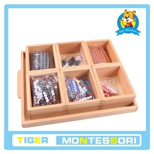 Montessori mathematics Elementary Negative Snake Game material toy