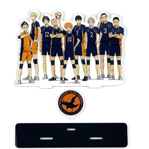Haikyuu Hinata kageyama Tsukishima Sugawara family karasuno acrylic standee figurines desk decoration cake topper anime