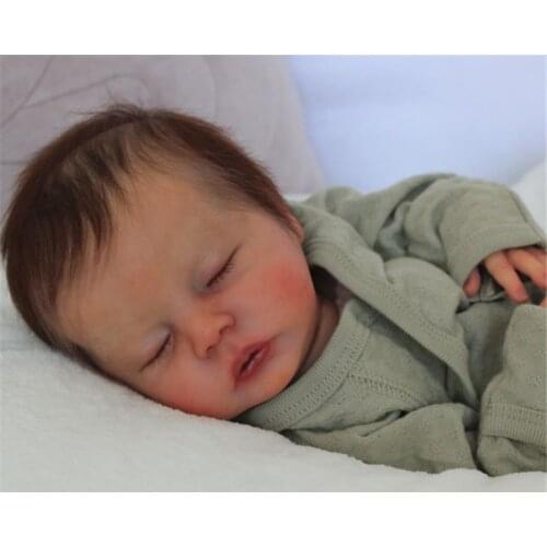 NPK 18inch Reborn Doll Kit Delilah Lifeike fresh color Soft DIY Doll Parts