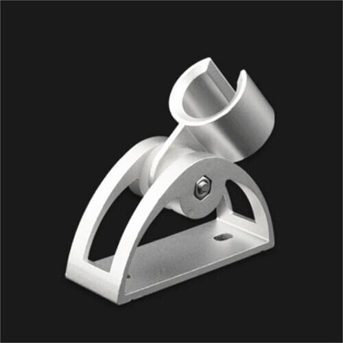 Bathroom Space Aluminum Thicken Adjustable Supports Toilet Spray Gun Fixed Bracket Bidet Shattaf Silver Metal Hook Wall Holder