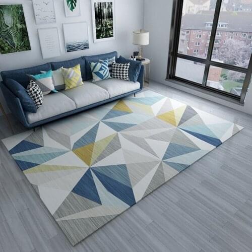 Geometric Large Carpets for Living Room Floor Carpet Parlor Mat Washable Modern Big Area Rugs for Bedroom Blanket Home Decor