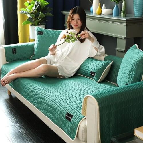 Summer ice silk latex sofa mat mat mat summer non slip four seasons universal full cover sofa cover sectional sofa