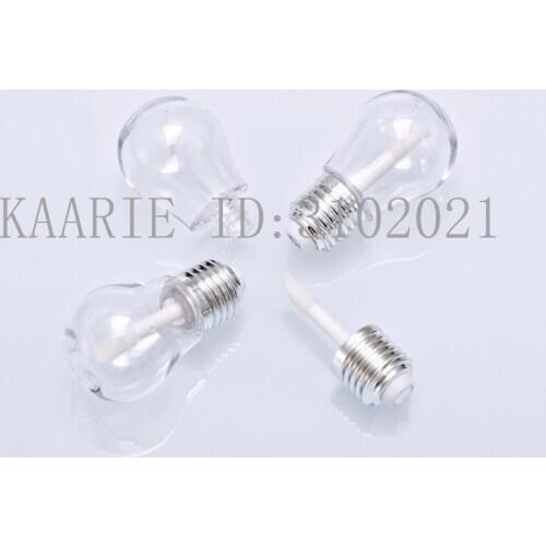 Cute Lovely Clear Cosmetic Lip Oil Makeup Tool,Plastic Round Professional Lip Gloss Tube,Empty Portable Creative Lipstick Bottle