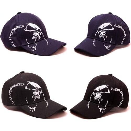 Fashion Mens Baseball Cap Embroidery Skull High Quality Outdoor Snapback Cotton Sports Hats For Men & Women Caps
