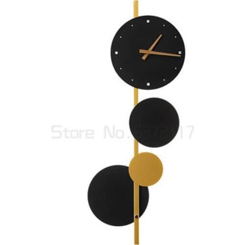 Fashion wall clock light luxury living room decoration wall decoration home art silent Nordic wall clock