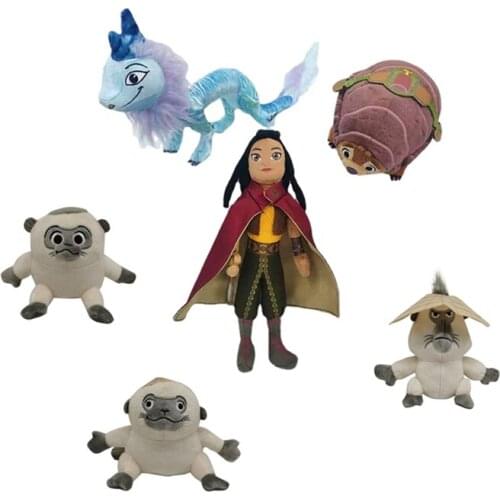 2021 New Movie Disney Raya and The Last Dragon Plush Toy Raya Sisu TukTuk Monkey Corps Dolls Stuffed Animal Models Children Gift