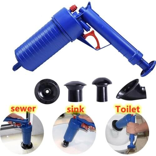 Pipe Plunger Pump Pressure Pipe Plunger Drain Cleaner Sewer Sinks Basin Pipeline Clogged Remover Kitchen Toilet Cleaning Tools