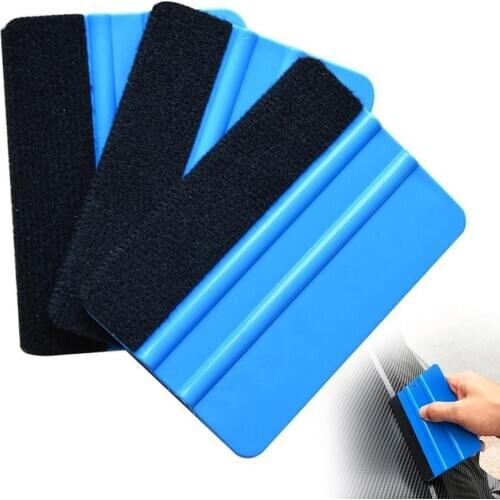 Car Vinyl Carbon Fiber Window Cleaning Changing Window Tint Scraper Soft Anti-Scratch Cloth Fabric Felt Squeegee Film Tool