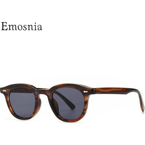 Emosnia Black Small Sunglasses Women Men Retro Outdoor 2021 Summer Sun Glasses Top Quality Alloy Mirror Gradient Eyewear UV400