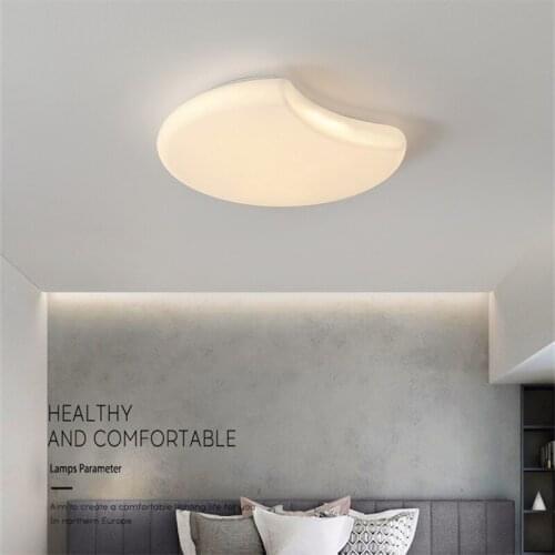 Modern Creative LED Moon Ceiling Lamps For Apartment Bedroom Living Room Nordic Minimalist Decor Style Indoor Lighting Luminaire
