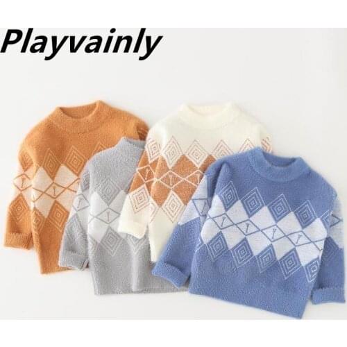 Boys Sweaters 2020 Autumn Winter new Wool Long Sleeve Fashion Thick Sweaters Baby Clothes AL005