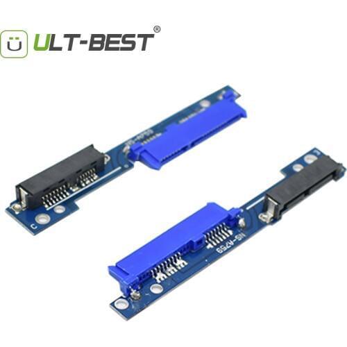 ULT-Best 2PCS/lot Micro SATA 7+6 male to SATA 7+15 female Adapter Serial ATA Converter adapter for Lenovo 310 320 330, 510,5000