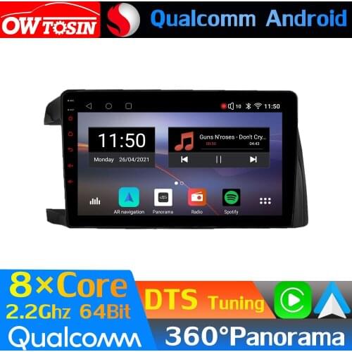 Qualcomm 8Core Android Car Multimedia For Toyota Wish AE10 2003-2009 360 Panoramic Radio GPS CarPlay Head Unit DTS HIFI 4G WiFi