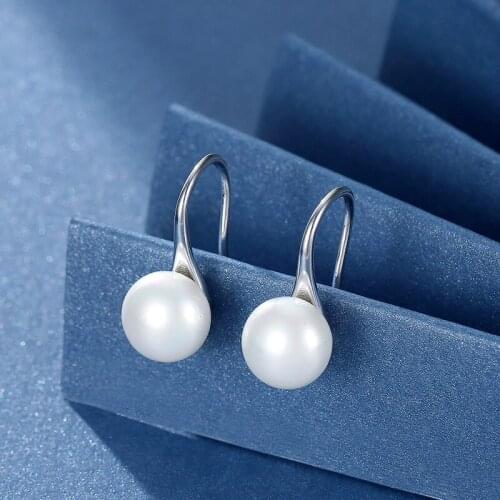 Pearl Jewelry S925 Sterling Silver Earring Women Fine Jewelry Trendy Engagement ball Earring Christmas Anniversary Gift Luxury