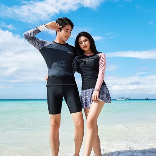 Plus Size Swimwear Women Swimsuit With Skirt Bathing Suit Women Two Piece Beachwear Korea Style Couples Dress New Arrival