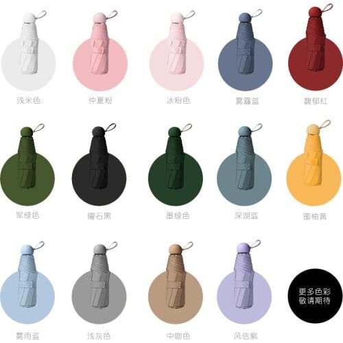 Umbrella Sun Rain Women Flat Lightweigh Travel Flat Lightweight Umbrella Uv Protection Parasol Foldable Umbrella Rain Women