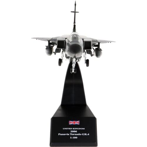 1/100 Black Alloy Panavia Tornad Fighter Plane for Collection Gift