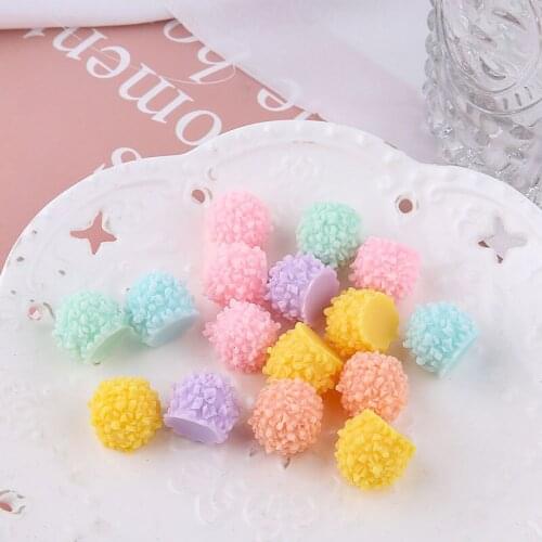 10pcs Spring And Summer candy-colored Crumb Particles Earring For Women Girls Party Jewelry Resin Pendant Diy Ear Accessories