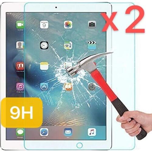 2Pcs Tablet Tempered Glass Screen Protector Cover for Apple IPad Pro 9.7 Inch HD Tempered Film Anti-Screen Anti-Scratch Breakage