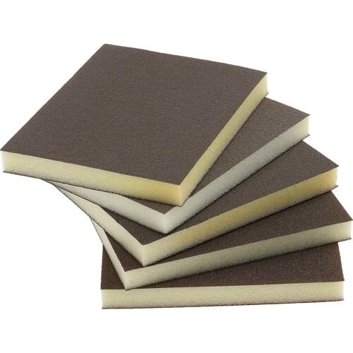 5 Pieces of Polishing Sanding Sponge Blocks Assorted Sandpaper Blocks