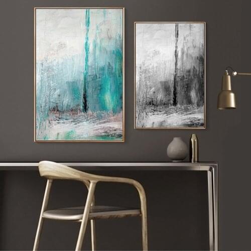 Abstract Canvas Posters and Prints Green Gray Marble Prints Nordic Wall Art Agate Painting Pictures For Living Room Decor