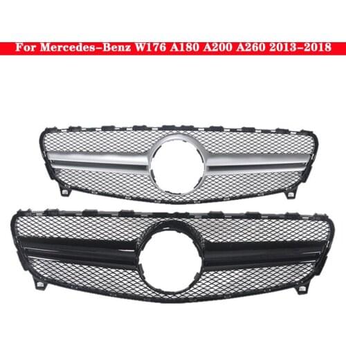 Car styling Middle grille for Mercedes-Benz A-Class W176 2013-2018 to A45 AMG front bumper grille vertical bar A180 A200 A260