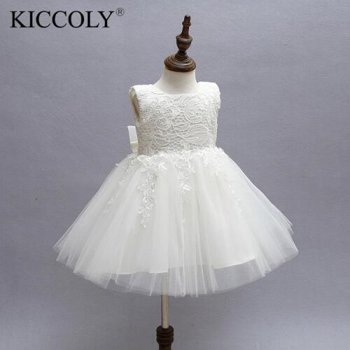 White First Communion Dresses For Girls 2016 Brand Tulle Lace Infant Toddler Pageant Flower Girl Dresses for Weddings and Party