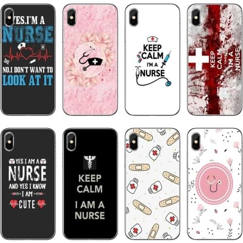 Keep Calm I'm a Nurse Accessories Phone Case For Huawei P40 P30 P20 Pro P10 P9 Lite Y5 Y6 Y7 Y9 P Smart Plus 2018 2019
