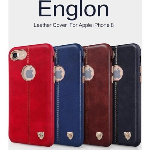 Nillkin Englon Leather Cover Protective Case Back Hard Shell For iPhone XS Max XR 7+ 8 Plus Samsung S8 S9 Plus Note 9 Note FE