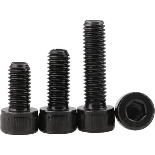 DIN912 Promotes M22-M24, Black Cylindrical Head Bolt with Hexagon Screw in 12.9 Grade High Strength Cup Head 1PCS