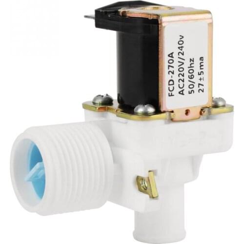 Electric Solenoid Valve Water Inlet Flow Switch 3/4in Pneumatic Valve AC 220V/240V Magnetic Controller Dispenser