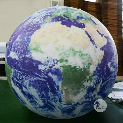 Factory Sells High Quality Sealed PVC Hanging Earth Excellent Printing Large Ground Balloons