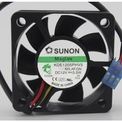 Brand new original KDE1205PHV3 5CM 5015 12V0.5W 2-wire cooling fan